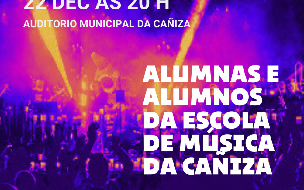 Concerto de Nadal d@s alumn@s da Escola de Música Moderna da Cañiza