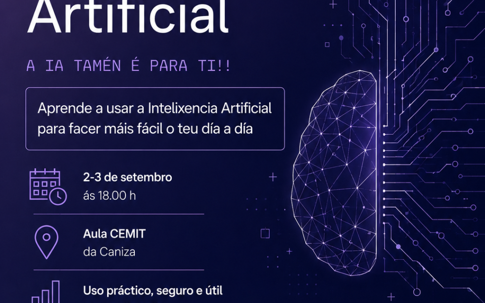 Taller de intelixencia artificial para mulleres e nenas da Caniza