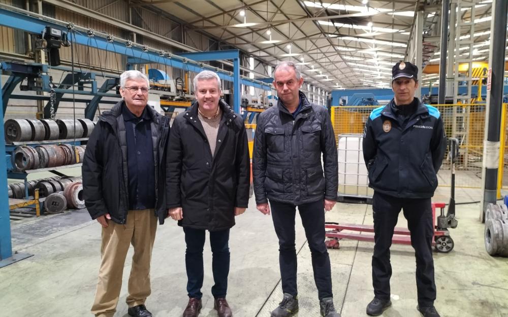 Visitamos a empresa GALIMETAL, unha das primeiras empresas que apostou polo Polígono Industrial da Cañiza