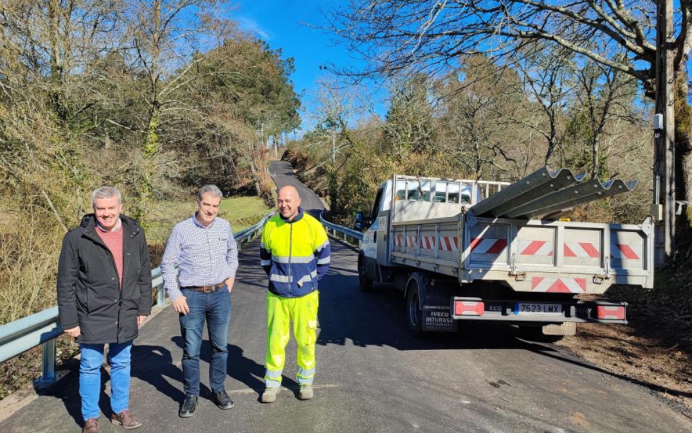 Rematamos as obras de mellora dos camiños de Xunqueiras, Coto do Muiño e Santa Baia