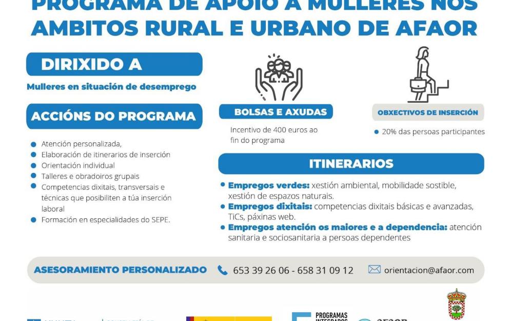 Programa de apoio a Mulleres nos ámbitos rural e urbano (AFAOR)