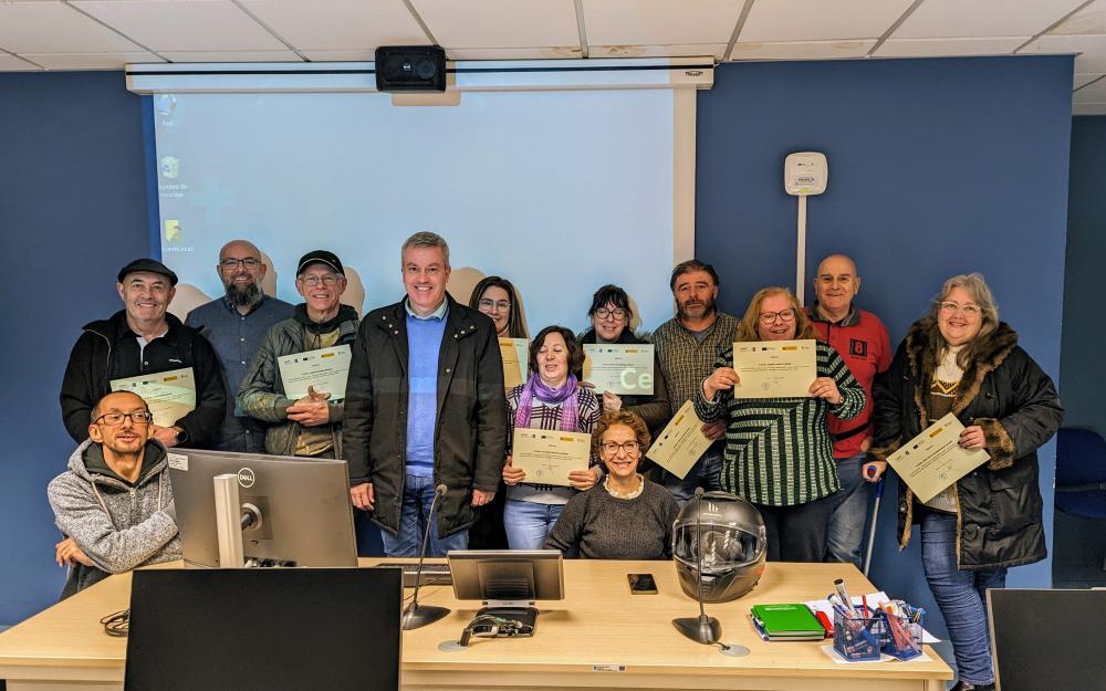 Hoxe entregamos os diplomas do curso de alfabetización informática