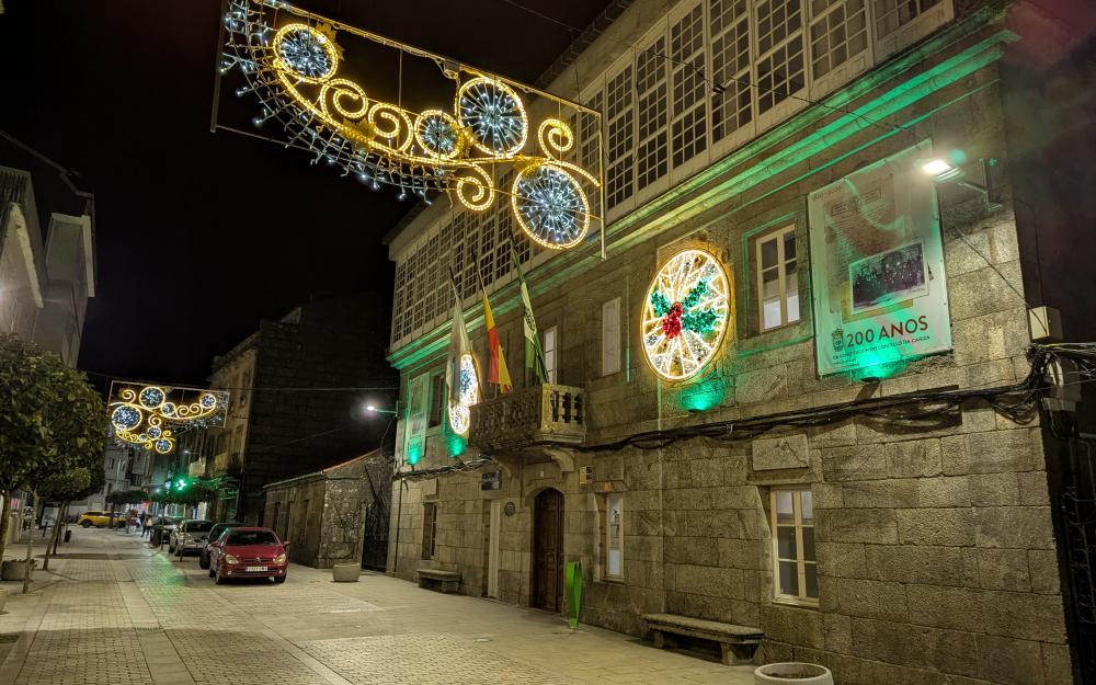 Postal de Nadal do Concello da Cañiza.  Feliz Ano 2025