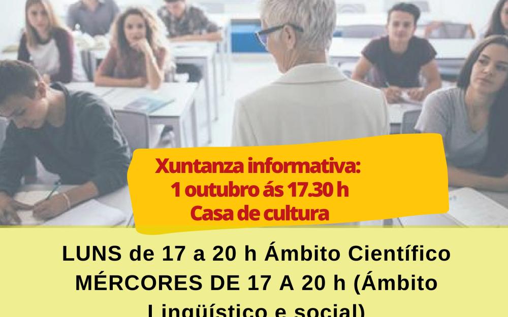 Reunión informativa para tratar sobre as clases preparatorias para obter o título de ESO