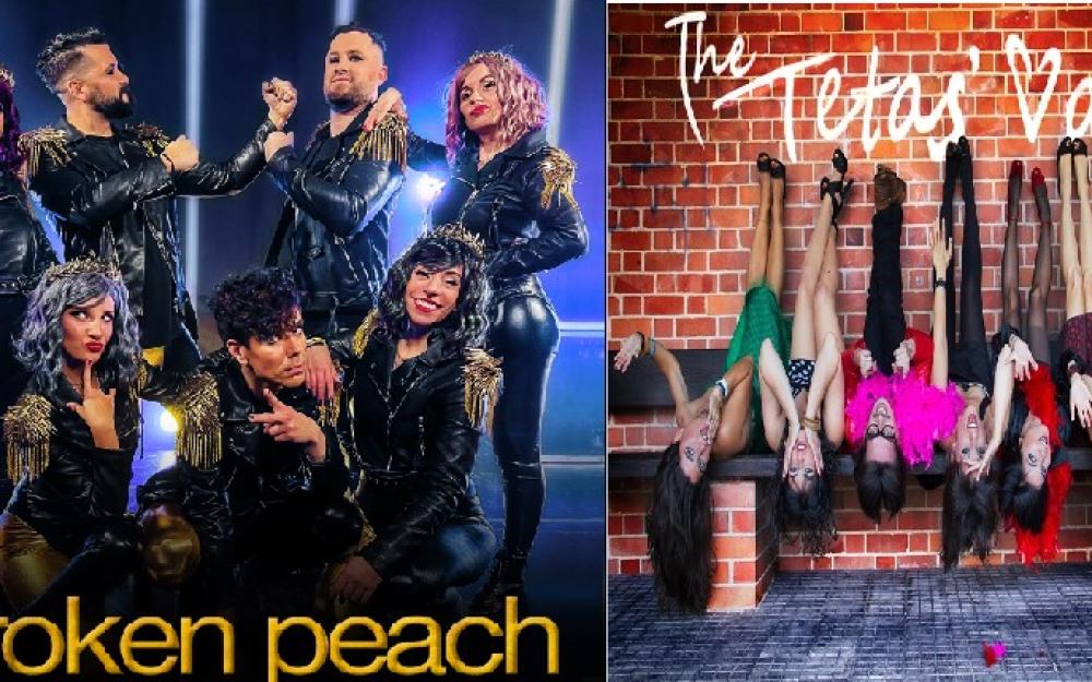Actuacion dos grupos The Tetas Van e Broken Peach o 13 de agosto de 2022 na Praza Maior da Vila a partires das 23h