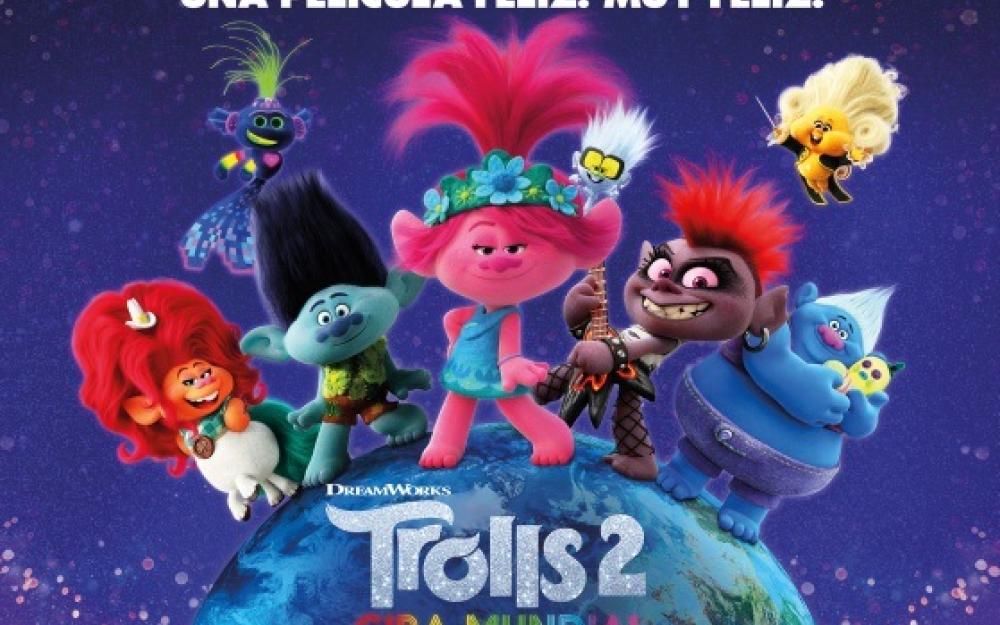 Cine na Rúa. proxección da película Trolls 2 Gira Mundial o 1 de agosto a partires das 22.30h na Praza Maior