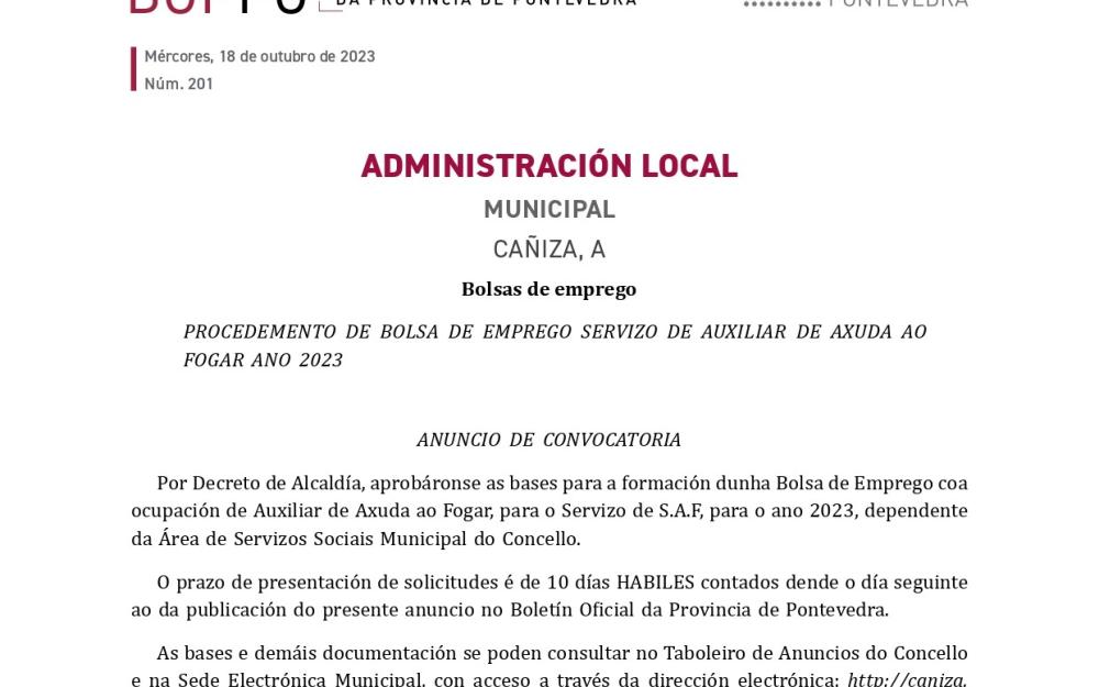 BOPPO 201 do 18 de outubro de 2023