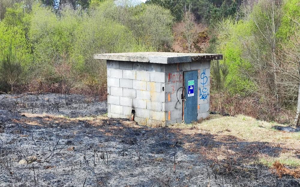 Incendio producido no sistema electrico da caseta nº 8 da rede de distribucion de auga potable do concello