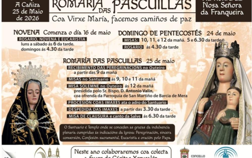 Romaría das Pascuillas na Franqueira (Festivo Local na Caniza)