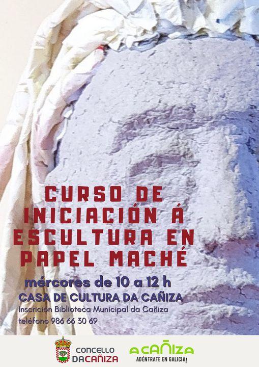 Curso de iniciación á escultura en papel maché