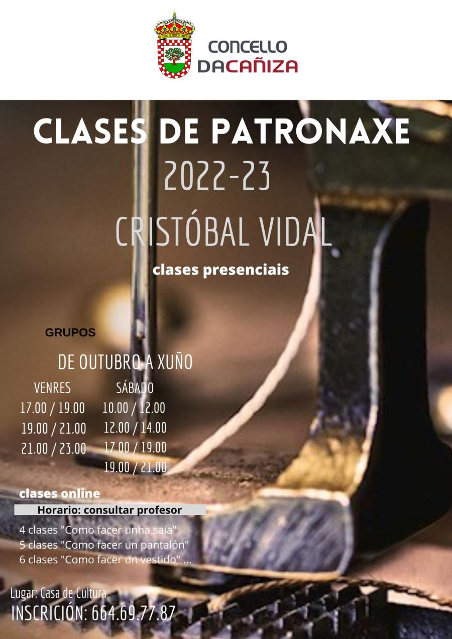 Curso de patronaxe 2022-2023 con Cristóbal Vidal
