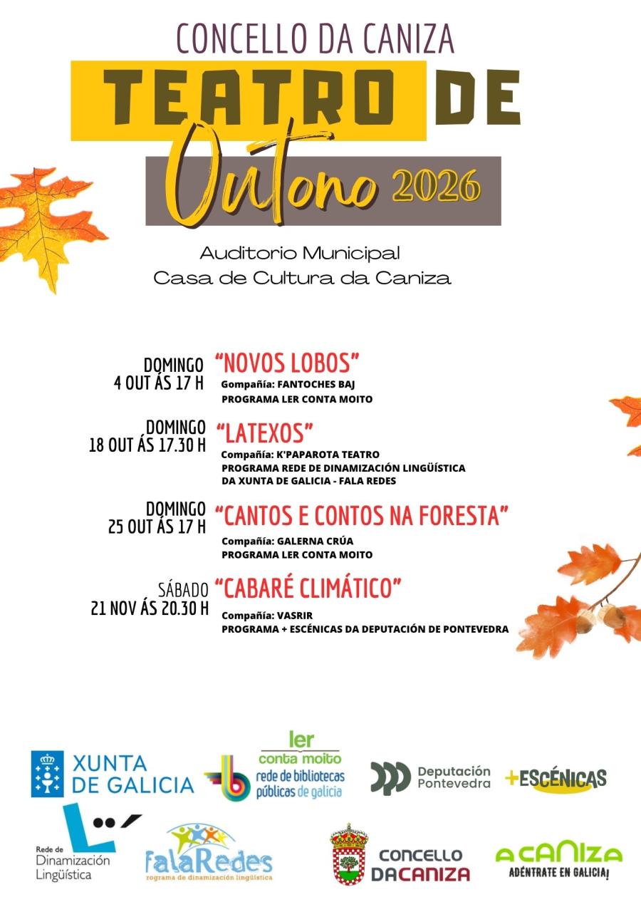 O Concello presenta a nova edición do «Teatro de Outono»