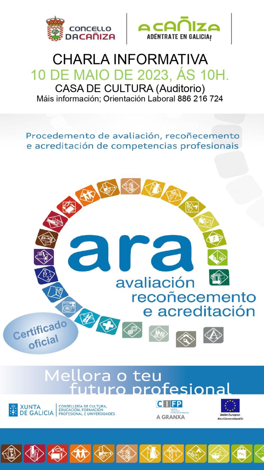 Charla informativa sobre avaliación, recoñecemento e acreditación de Competencias Profesionais