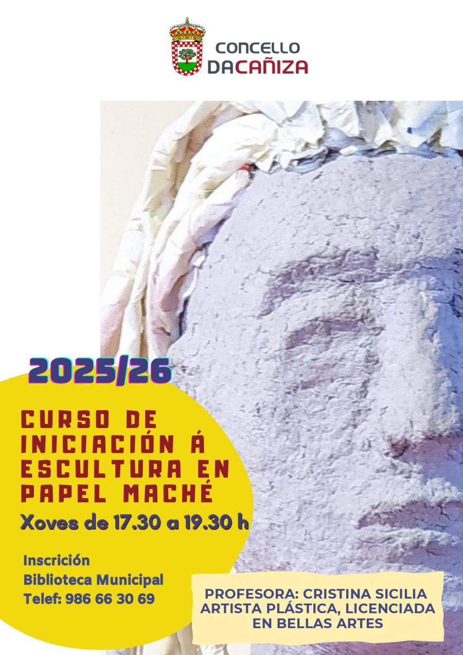 Curso de Iniciación á Escultura en Papel Maché. Curso 2025/26