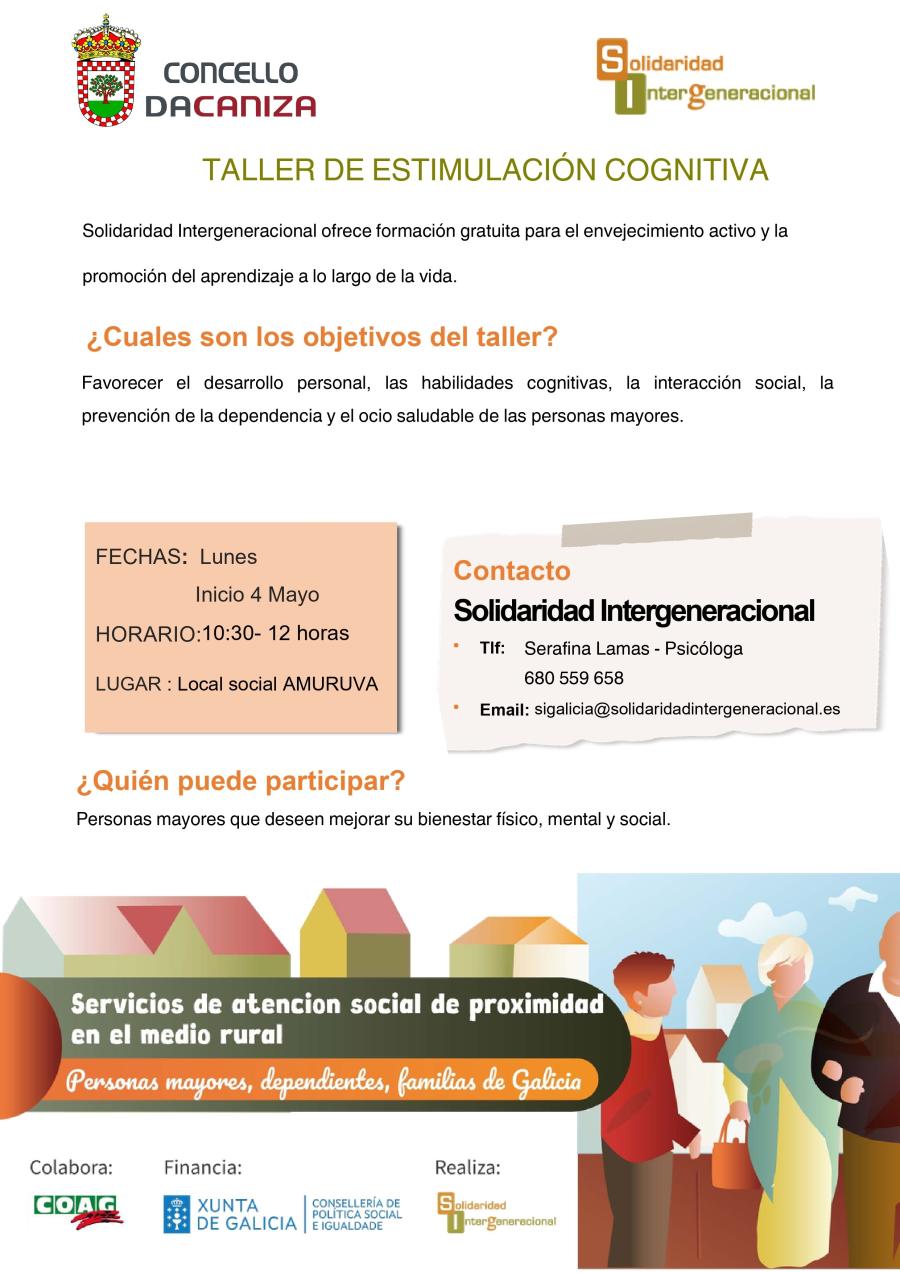 Taller de estimulación cognitiva para maiores
