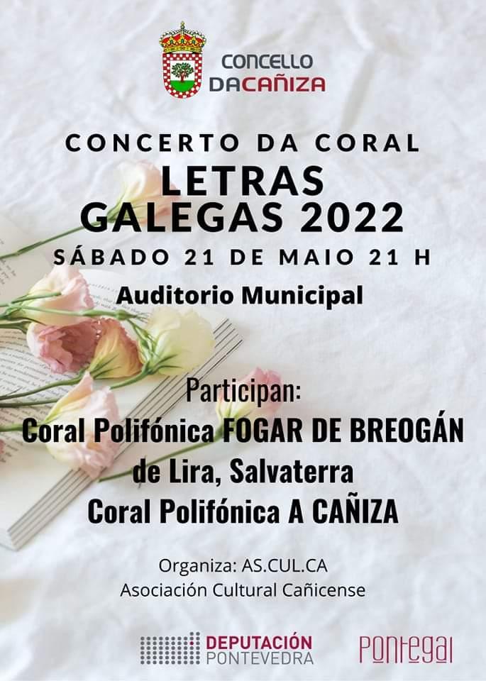 Concerto Coral con motivo da conmemoración do Día das Letras Galegas 2022