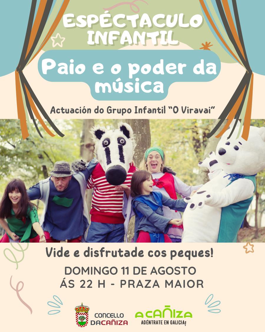 Espectáculo infantil Paio e o poder da música