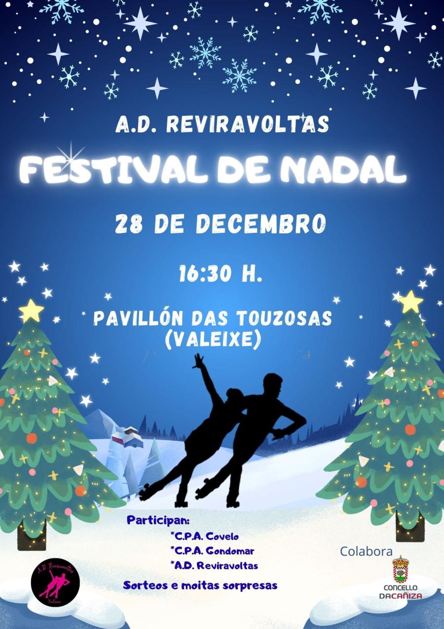  Festival de Nadal da Asociación Deportiva Reviravoltas. Festival de Patinaxe