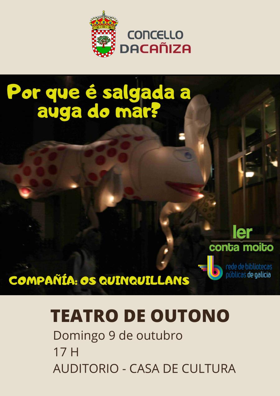 TEATRO DE OUTONO. domingo 9  de outubro ás 17h