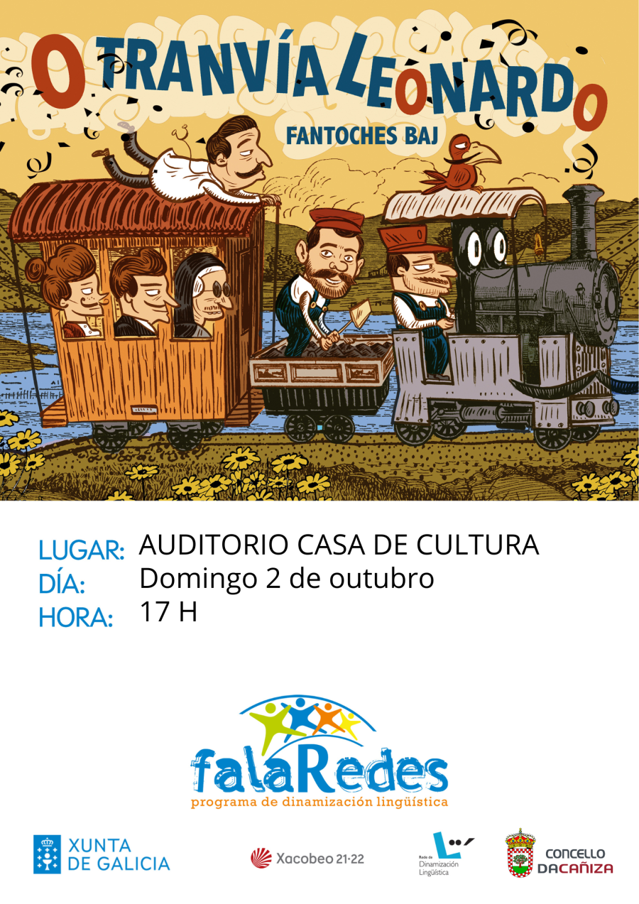 Este 2 de outubro no Auditorio da Casa de Cultura da Cañiza. Entrada gratuita