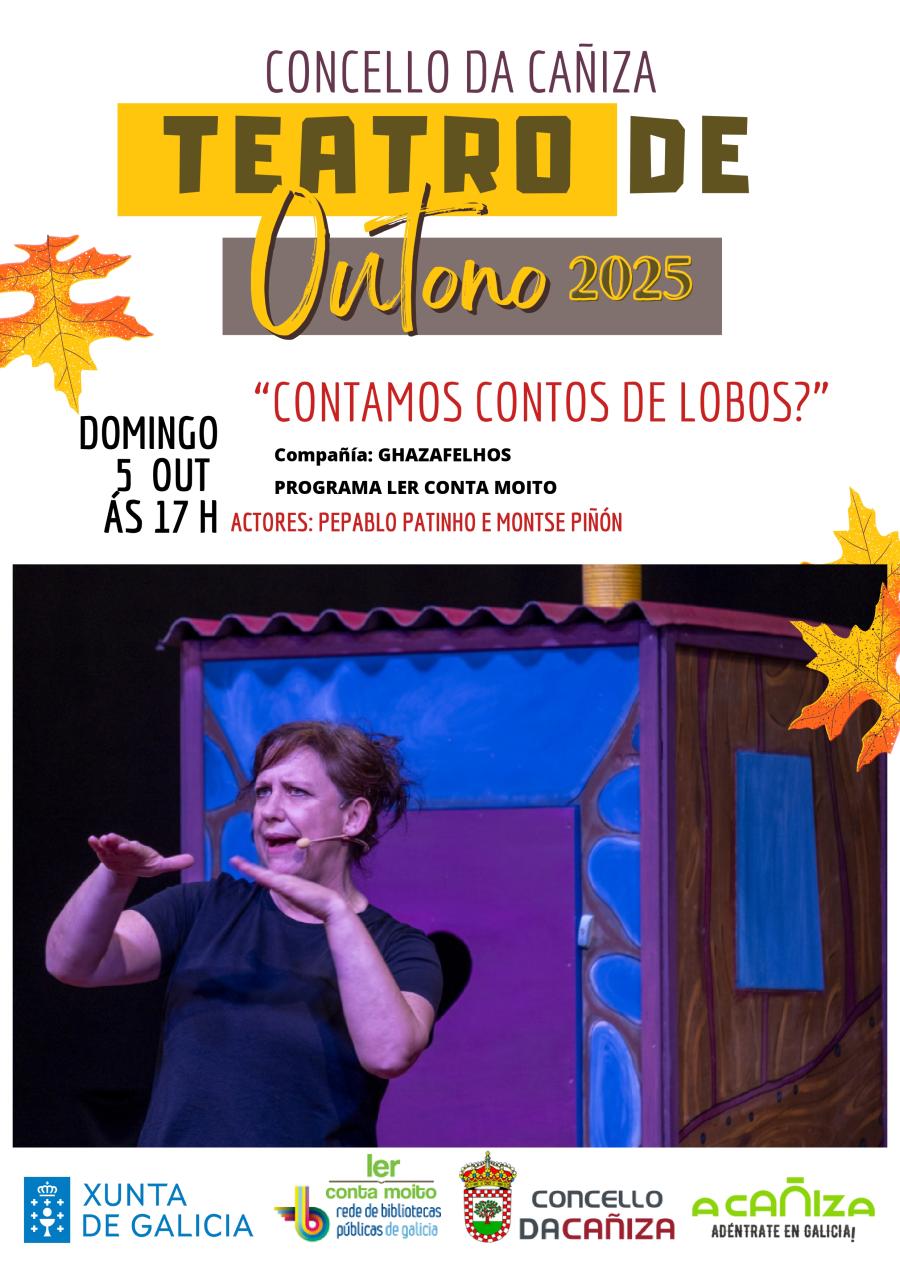 Representación teatral da obra “Contamos contos de lobos?”  a cargo da Compañía Ghazafelhos