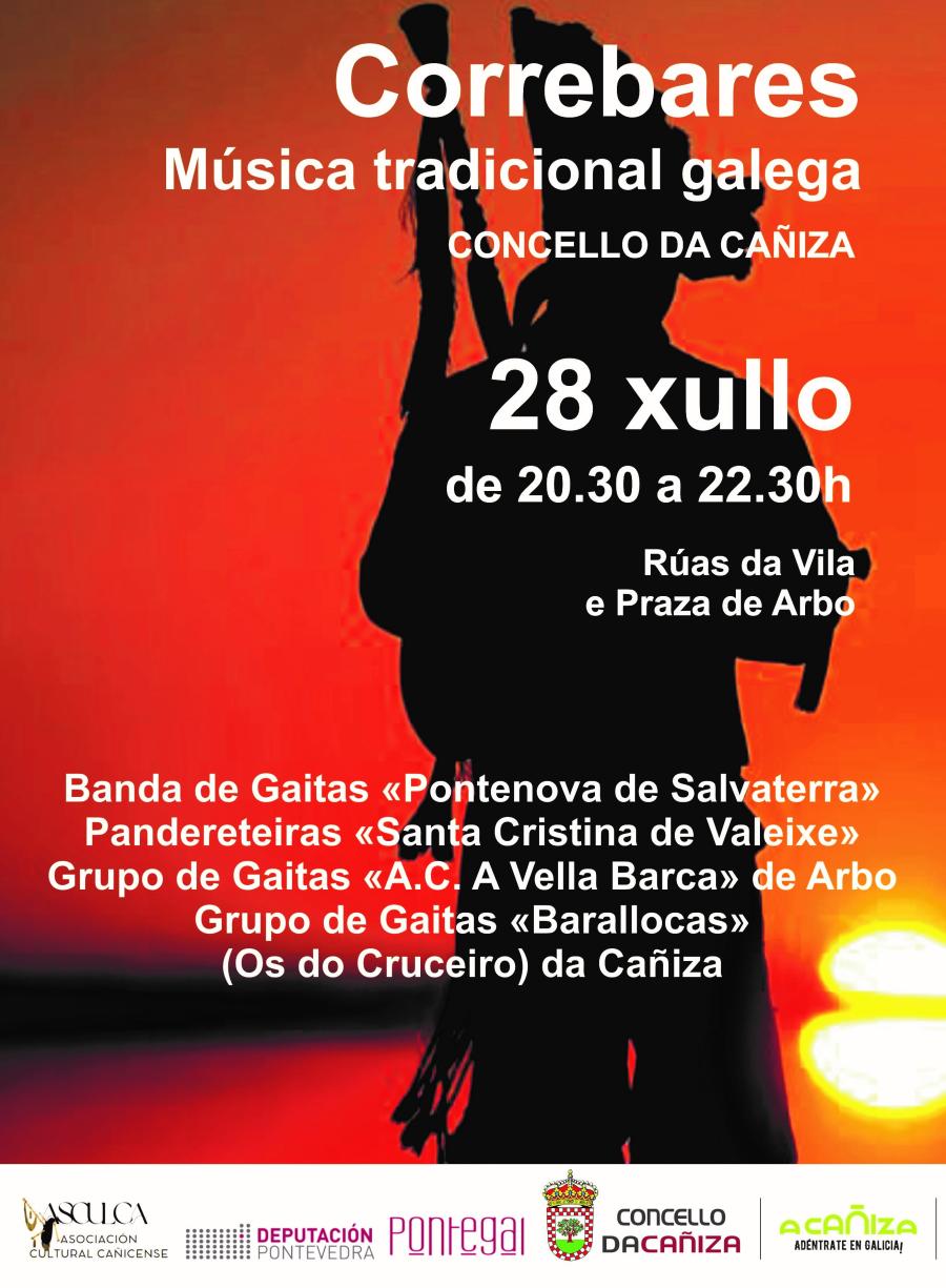 Correbares 2023 venres 28 de xullo polas rúas da Cañiza