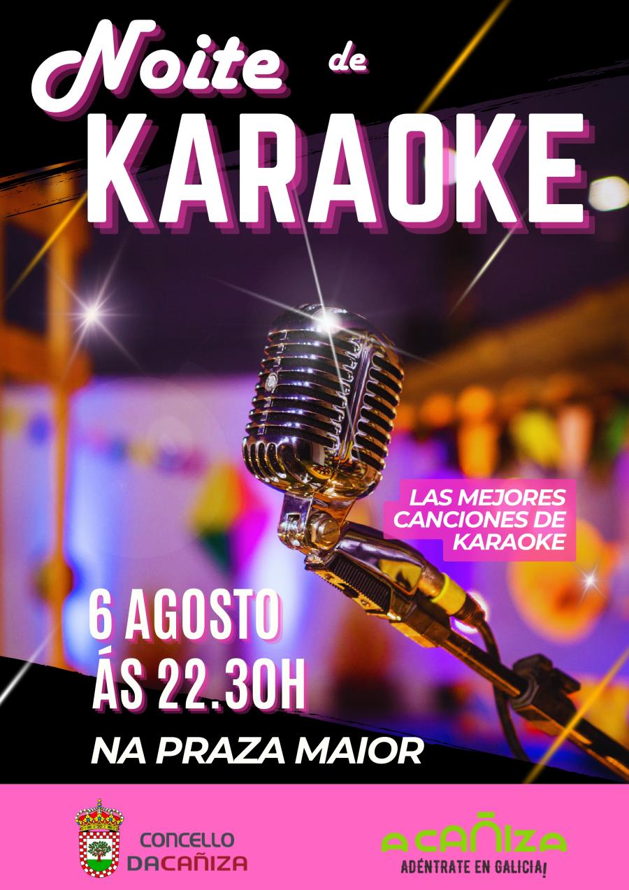 Noite de KARAOKE o 6 de agosto a partires das 22.30 na Praza Maior da Vila